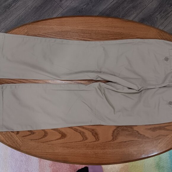 Lands' End Kids 10/11 Khaki Jeans School Uniform - Picture 1 of 5